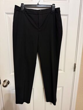 Charter Club Black Slim Straight Trousers